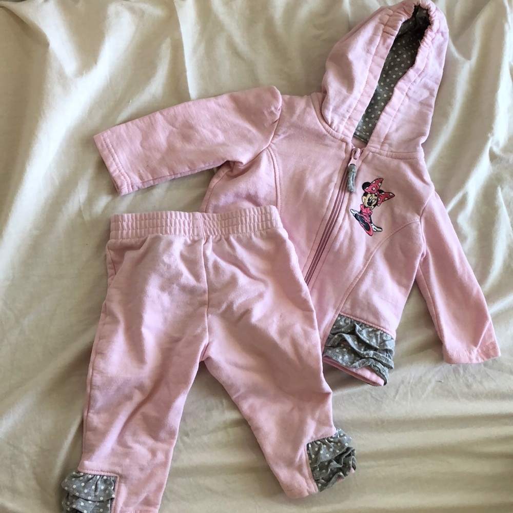 Minnie Mouse sweat outfit pink